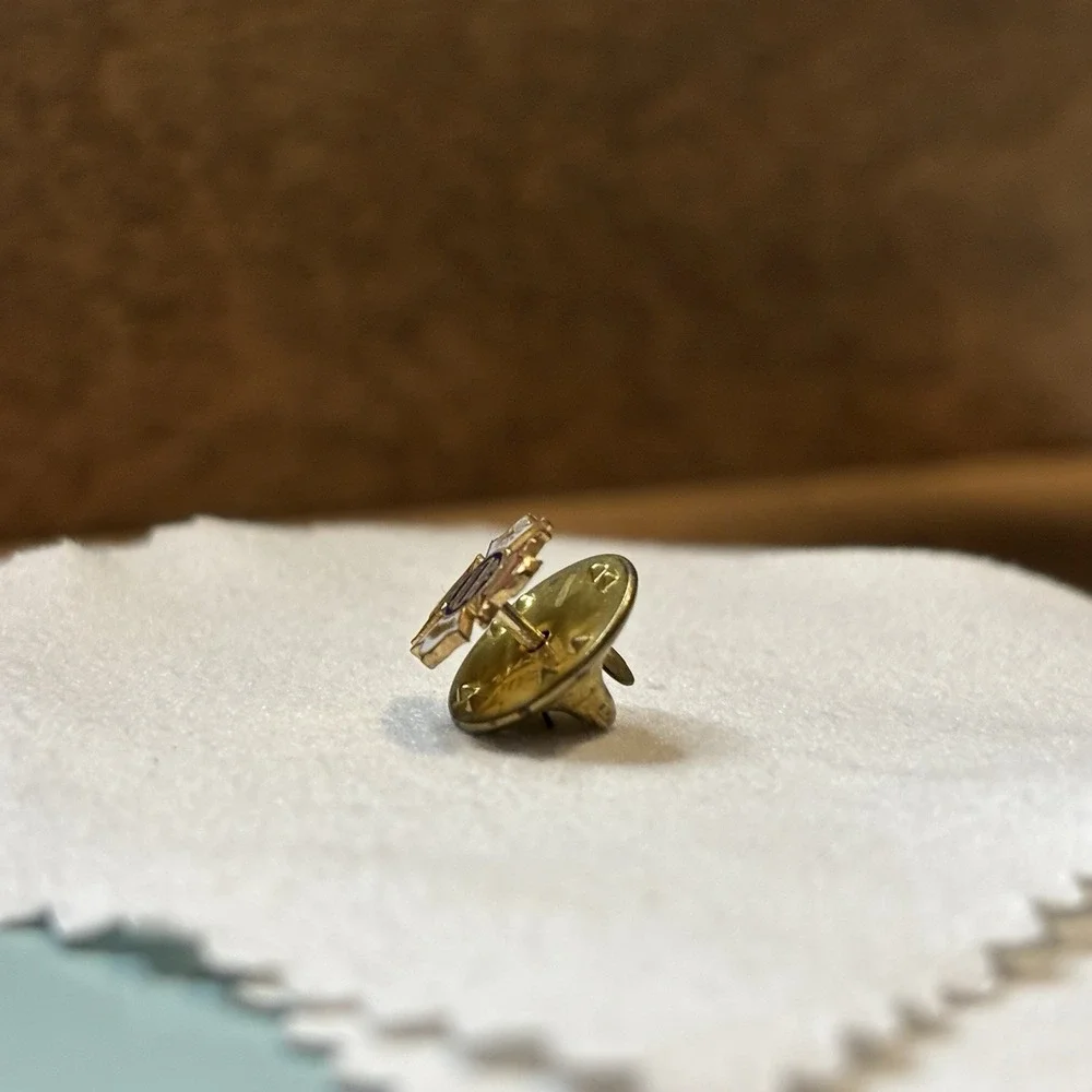 VTG Independent Order of Foresters IOF Enamel Lapel Pin Gold Tone Metal Lot of 2